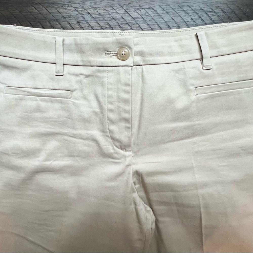 Ann Taylor Tan Cotton Dress Pant